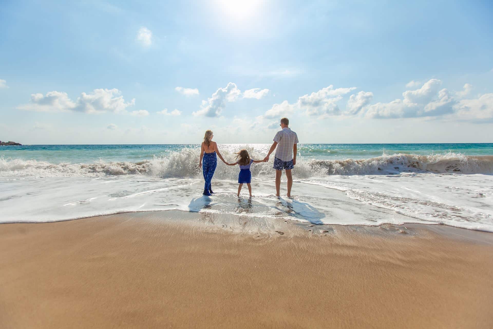 Familie am Meer