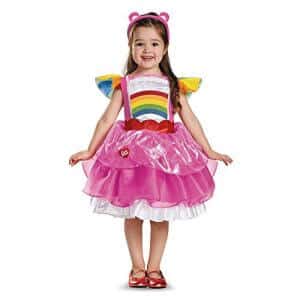 Care-Bear-Glcksbrchen-Cheer-Br-Regenbogen-Kinder-Mdchen-Fasching-Halloween-Karneval-Kleid-92-0